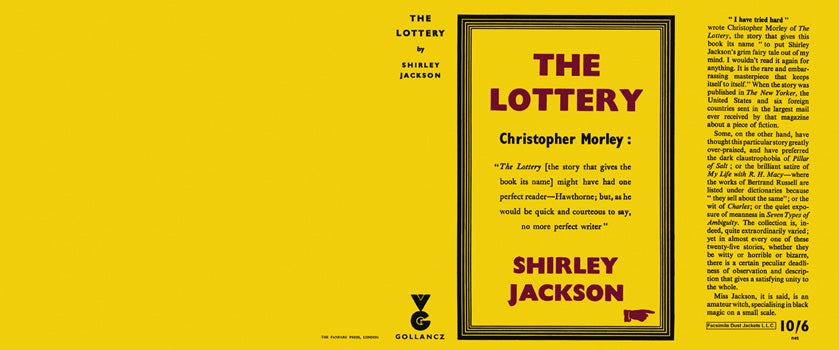Item #20363 Lottery, The. Shirley Jackson.