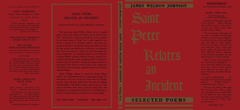 Item #20373 Saint Peter Relates an Incident. James Weldon Johnson