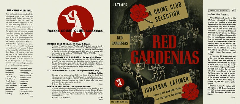 Item #2047 Red Gardenias. Jonathan Latimer.