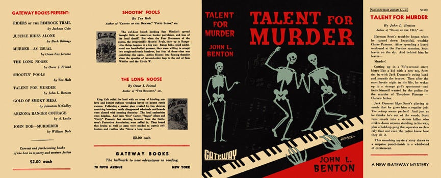 Item #205 Talent for Murder. John Benton.
