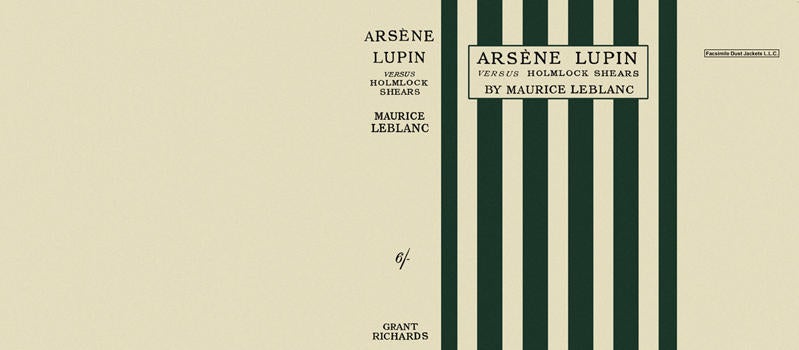 Item #2056 Arsene Lupin Versus Holmlock Shears. Maurice LeBlanc.