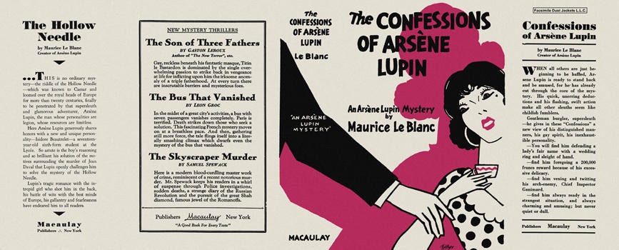 Item #2057 Confessions of Arsene Lupin, The. Maurice LeBlanc.