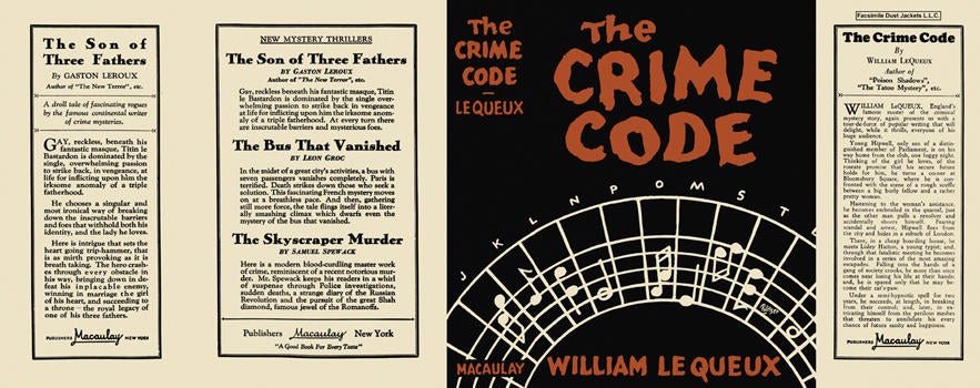 Item #2072 Crime Code, The. William Le Queux