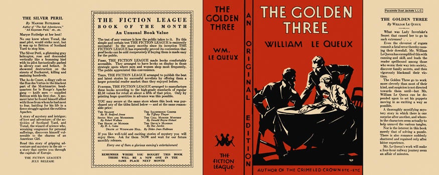 Item #2076 Golden Three, The. William Le Queux.