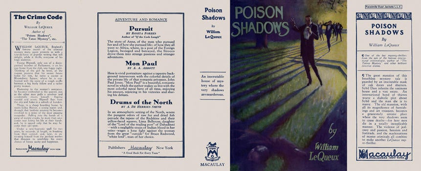 Item #2077 Poison Shadows. William Le Queux