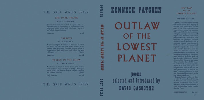Item #20781 Outlaw of the Lowest Planet. Kenneth Patchen