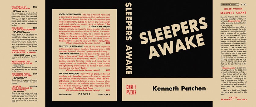 Item #20783 Sleepers Awake. Kenneth Patchen