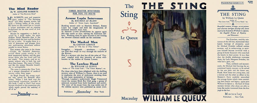 Item #2079 Sting, The. William Le Queux