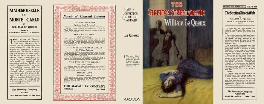 Item #2080 Stretton Street Affair, The. William Le Queux