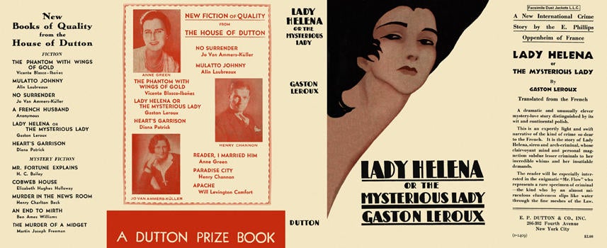 Item #2083 Lady Helena or the Mysterious Lady. Gaston Leroux