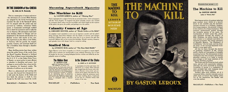 Item #2084 Machine to Kill, The. Gaston Leroux