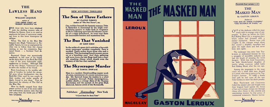 Item #2086 Masked Man, The. Gaston Leroux
