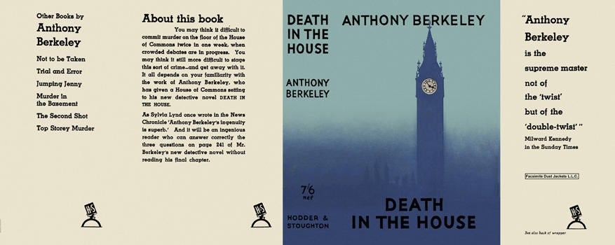 Item #210 Death in the House. Anthony Berkeley