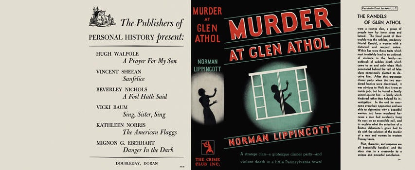 Item #2103 Murder at Glen Athol. Norman Lippincott