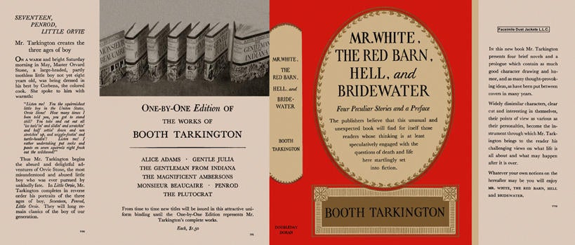 Item #21081 Mr. White, The Red Barn, Hell, and Bridewater. Booth Tarkington