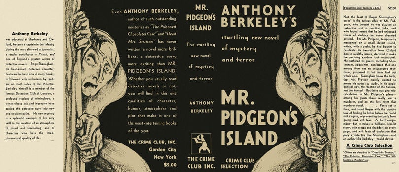Item #212 Mr. Pidgeon's Island. Anthony Berkeley.