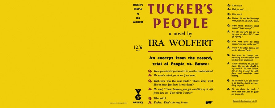 Item #21244 Tucker's People. Ira Wolfert.