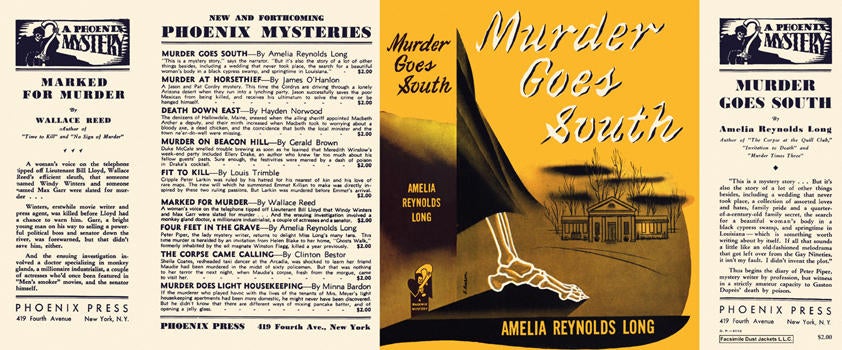 Item #2128 Murder Goes South. Amelia Reynolds Long