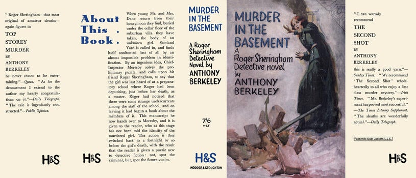 Item #213 Murder in the Basement. Anthony Berkeley