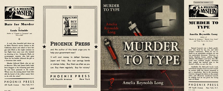 Item #2130 Murder to Type. Amelia Reynolds Long