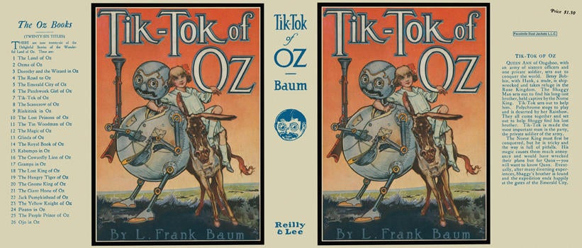 Item #21307 Tik-Tok of Oz. L. Frank Baum, John R. Neill