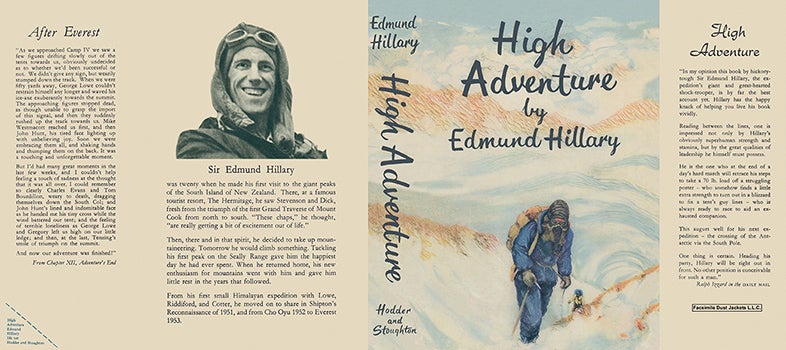 Item #21322 High Adventure. Edmund Hillary