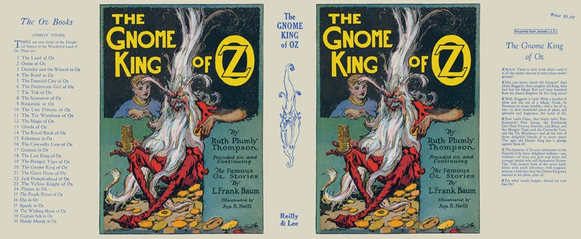 Item #21352 Gnome King of Oz, The. Ruth Plumly Thompson, John R. Neill