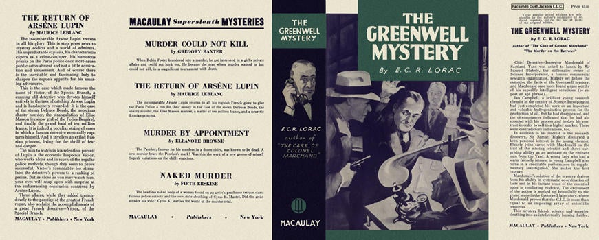 Item #2139 Greenwell Mystery, The. E. C. R. Lorac