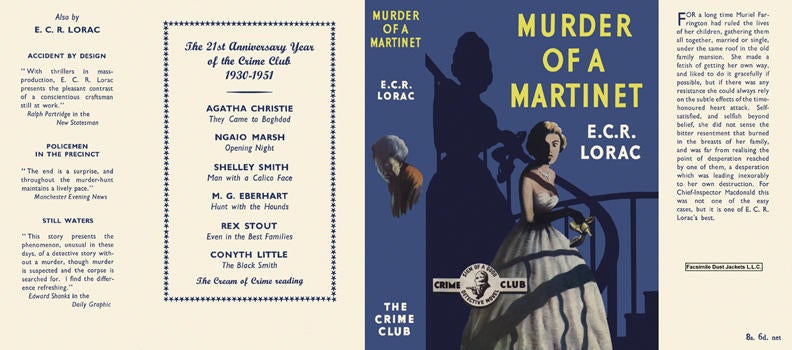 Item #2142 Murder of a Martinet. E. C. R. Lorac.