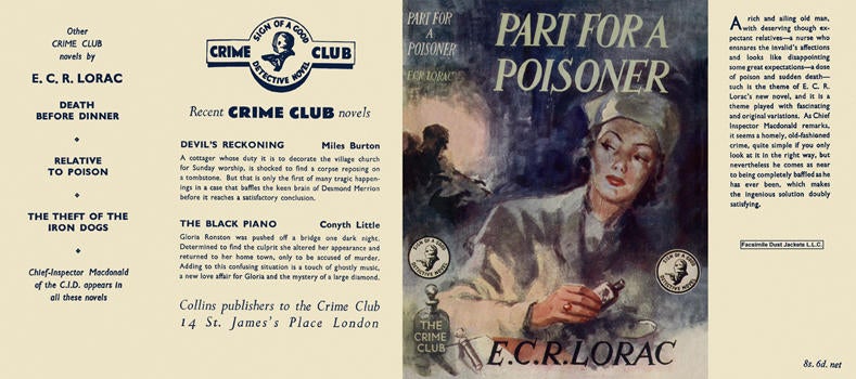 Item #2146 Part for a Poisoner. E. C. R. Lorac