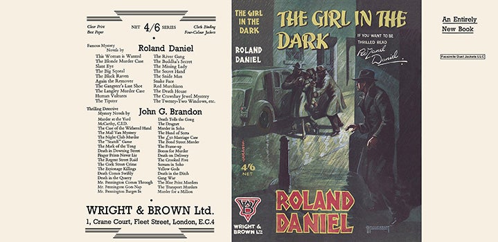 Item #21486 Girl in the Dark, The. Roland Daniel