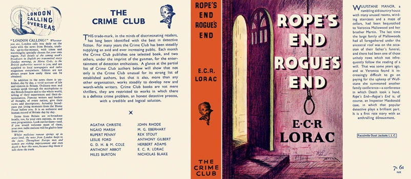 Item #2150 Rope's End, Rogue's End. E. C. R. Lorac.