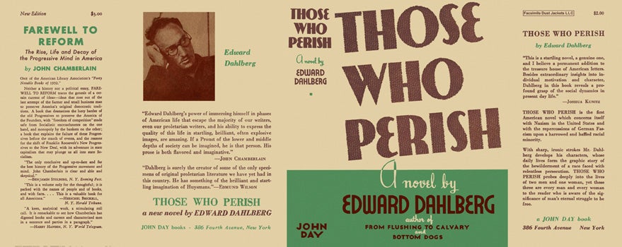 Item #21591 Those Who Perish. Edward Dahlberg