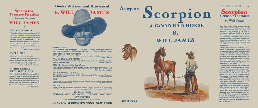 Item #21607 Scorpion, A Good Bad Horse. Will James