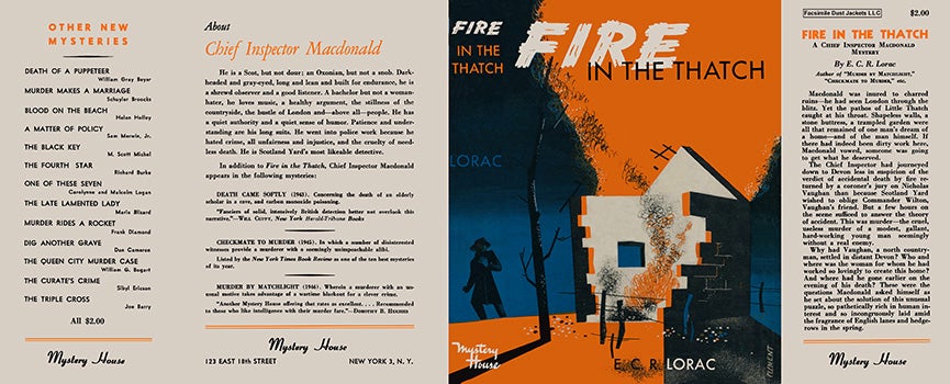 Item #21680 Fire in the Thatch. E. C. R. Lorac