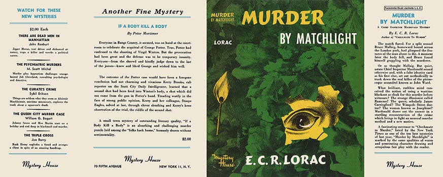 Item #21681 Murder by Matchlight. E. C. R. Lorac