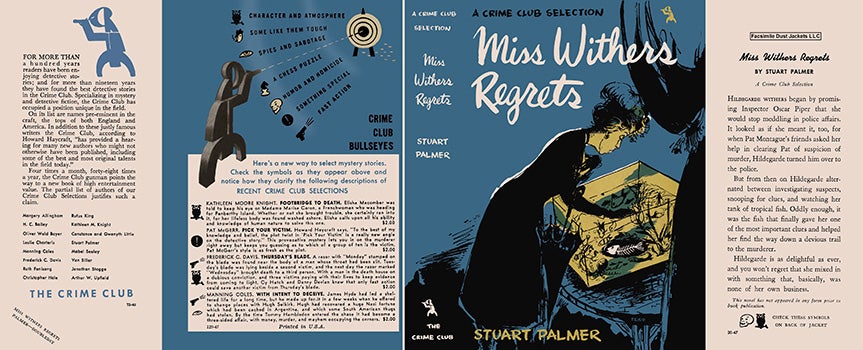 Item #21751 Miss Withers Regrets. Stuart Palmer