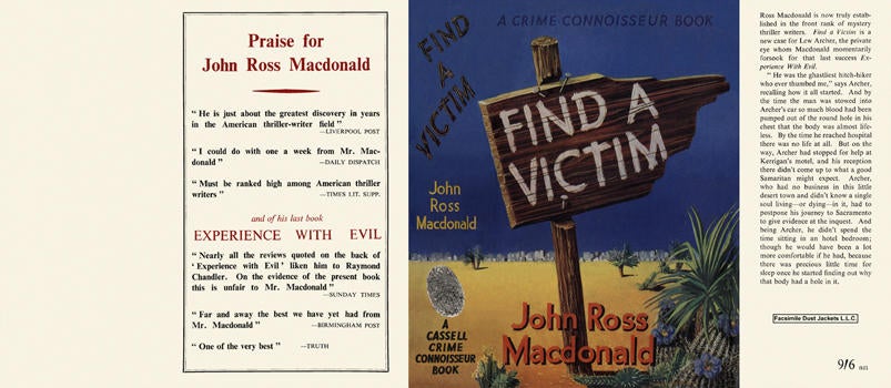 Item #2177 Find a Victim. John Ross Macdonald.