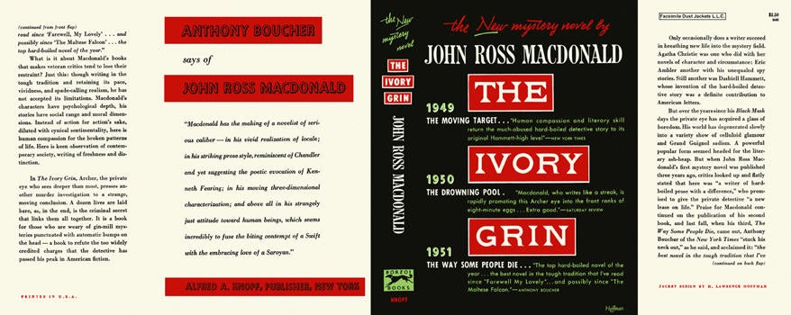 Item #2181 Ivory Grin, The. John Ross Macdonald