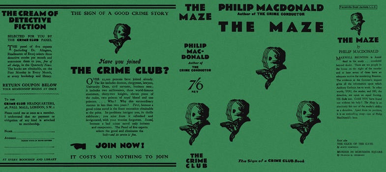 Item #2190 Maze, The. Philip MacDonald.
