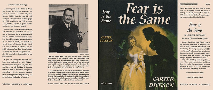 Item #21935 Fear Is the Same. Carter Dickson.