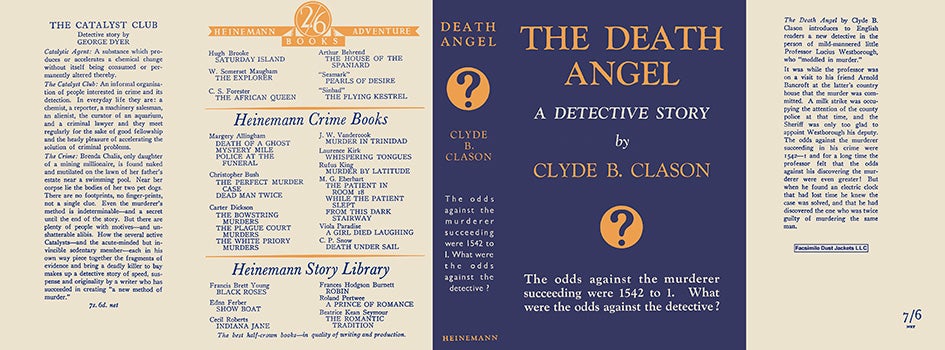 Item #21967 Death Angel, The. Clyde B. Clason.