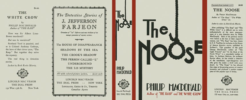 Item #2198 Noose, The. Philip MacDonald
