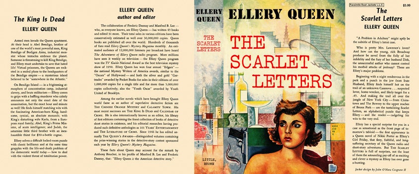 Item #21981 Scarlet Letters, The. Ellery Queen