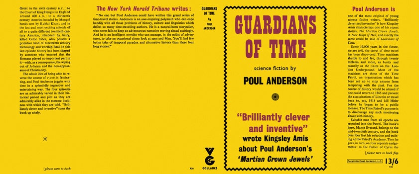 Item #22052 Guardians of Time. Poul Anderson