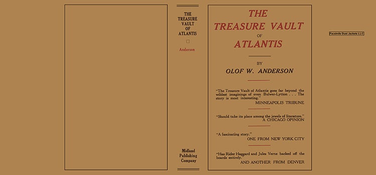 Item #22055 Treasure Vault of Atlantis, The. Olof W. Anderson