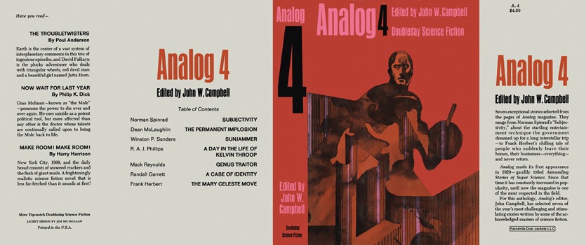 Item #22168 Analog 4. John W. Campbell, Jr., Anthology.