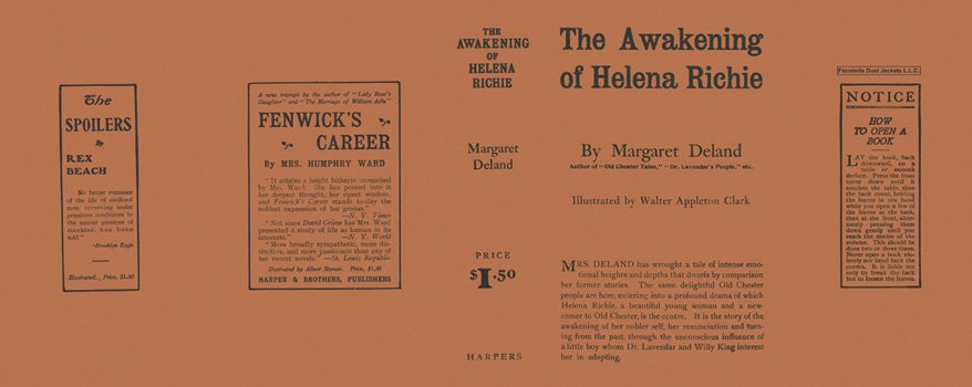 Item #22260 Awakening of Helena Richie, The. Margaret Deland.