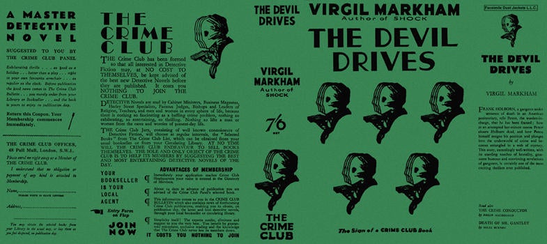 Item #2241 Devil Drives, The. Virgil Markham