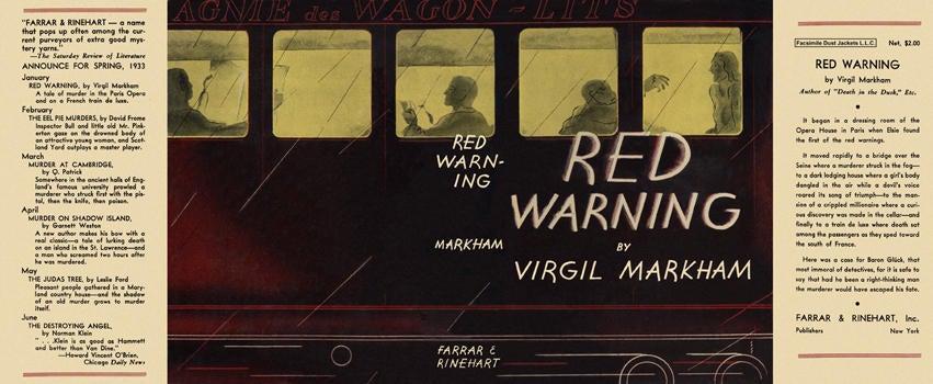 Item #2242 Red Warning. Virgil Markham